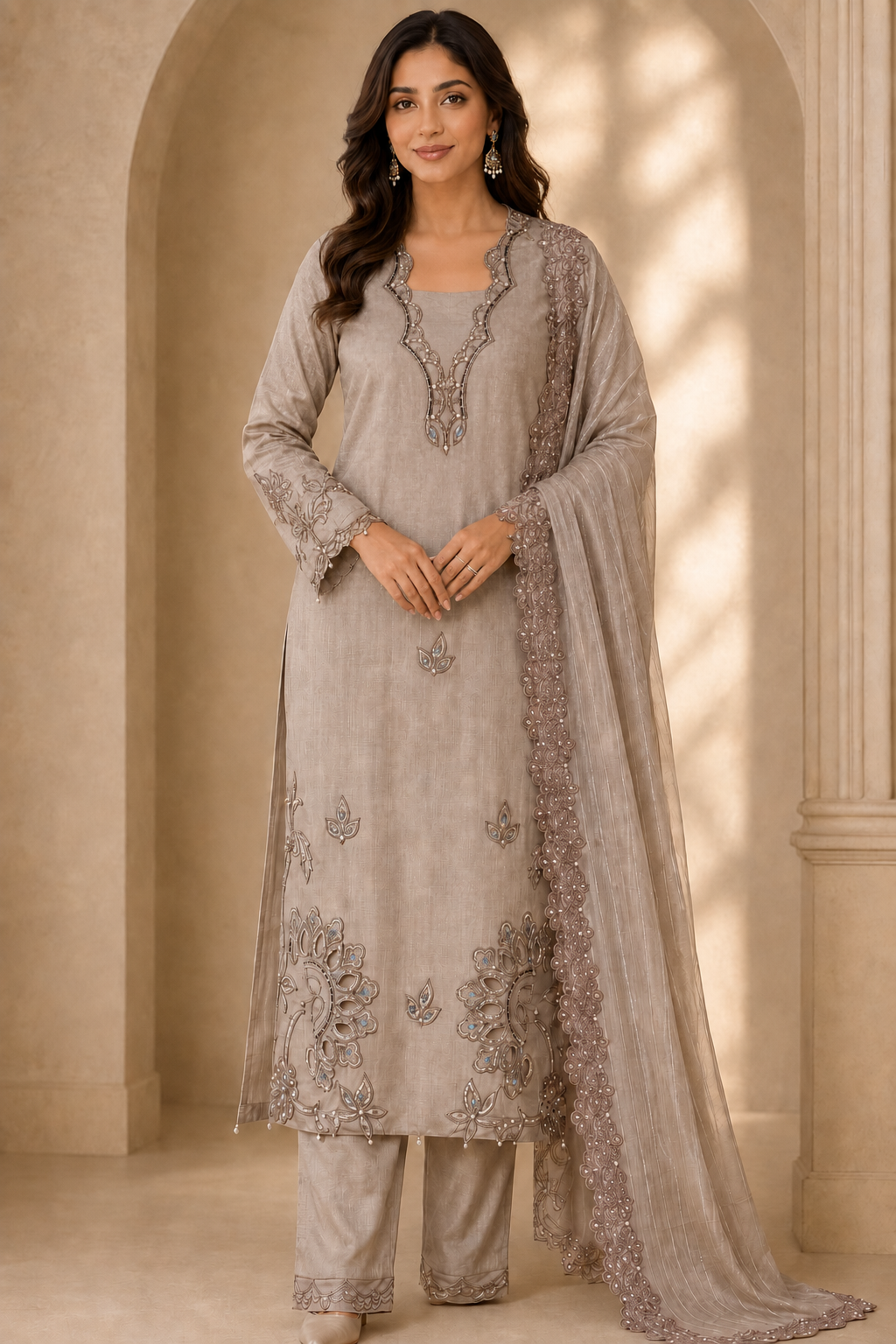 Floral Embroidered Salwar Suit