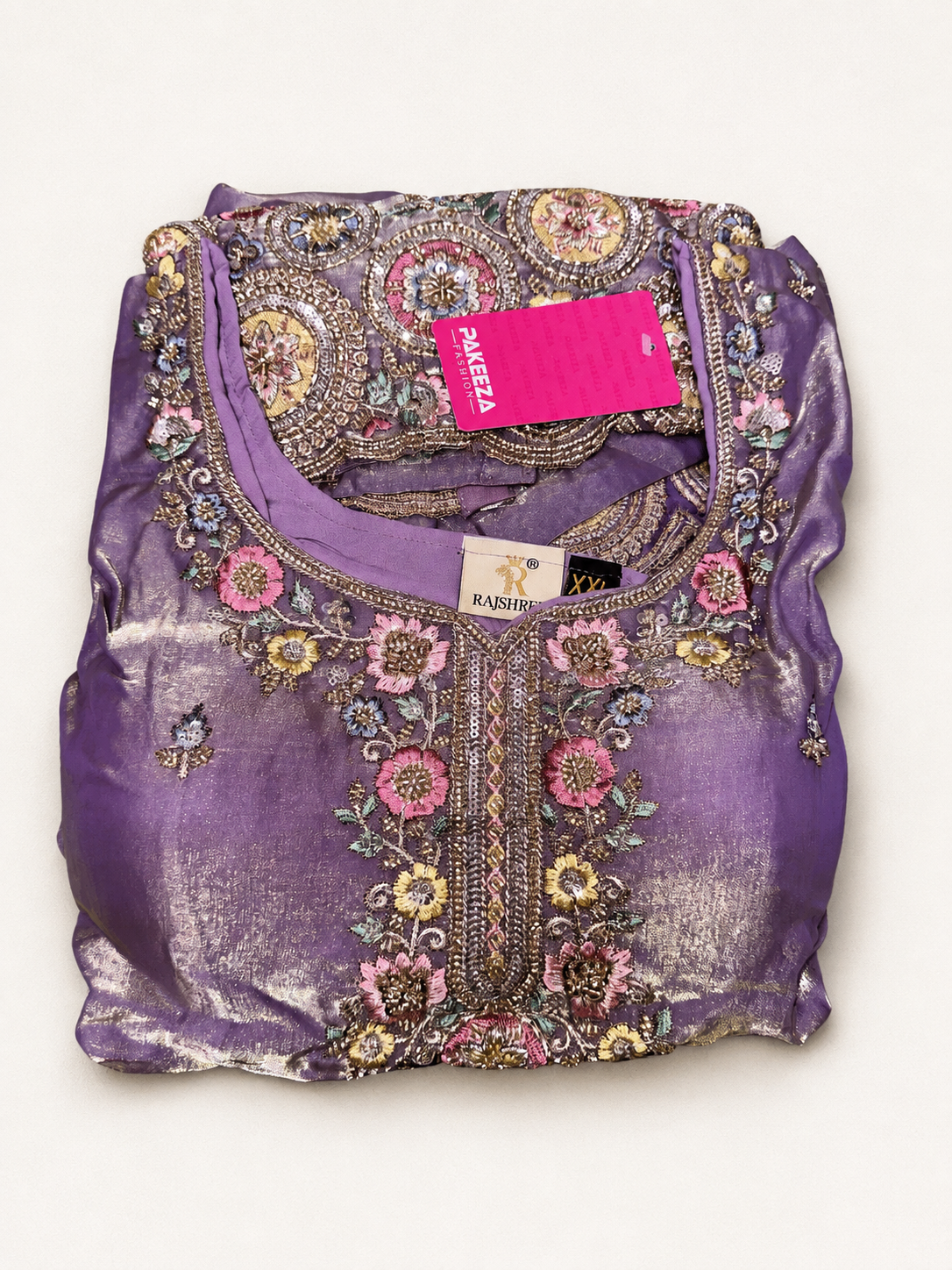 Sleeveless Embroidered Sharara Suit view 3