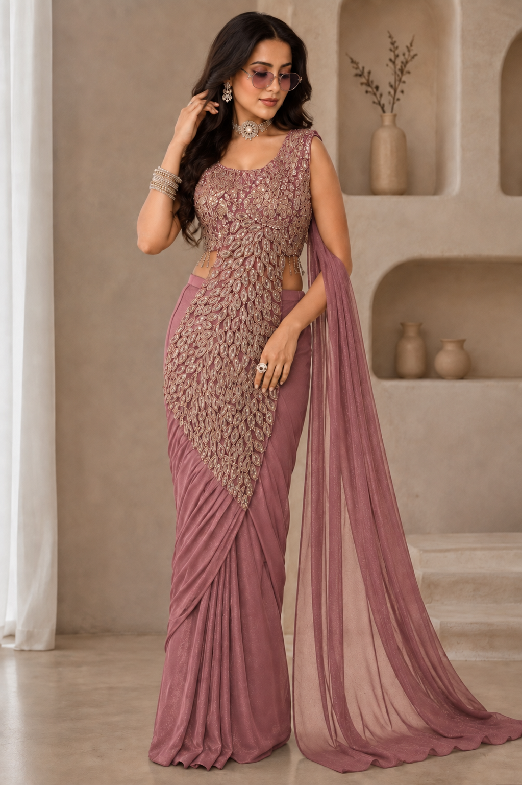 Ready-Pleated Saree