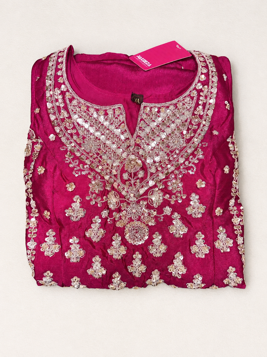 Sleeveless Embroidered Sharara Suit view 3